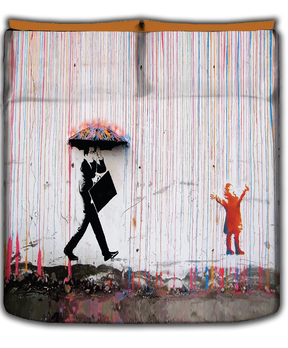 Mezzero - Street Art Furniture Cloth - Colored rain