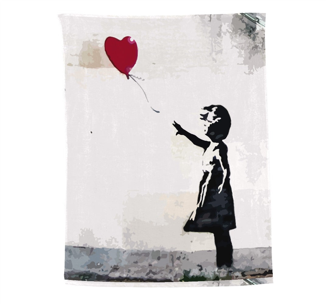 Plaid - Urban collection - Girl with love ballon