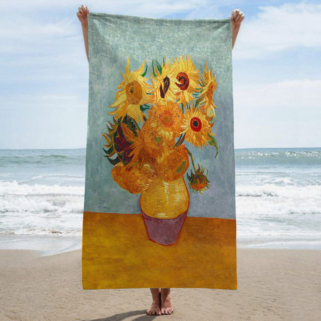 Beach towel - VAN GOGH - THE SUNFLOWERS – Manifatture Cotoniere 1946