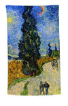Telo mare - VAN GOGH - SENTIERO DI NOTTE CON CIPRESSI