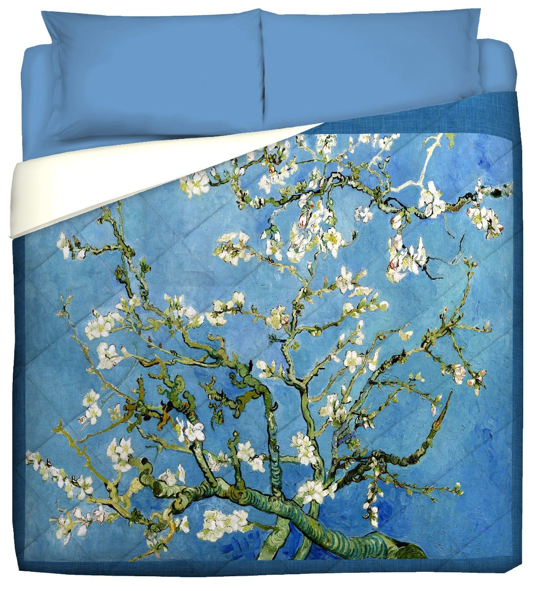 Light quilt - Van Gogh-Almond in bloom