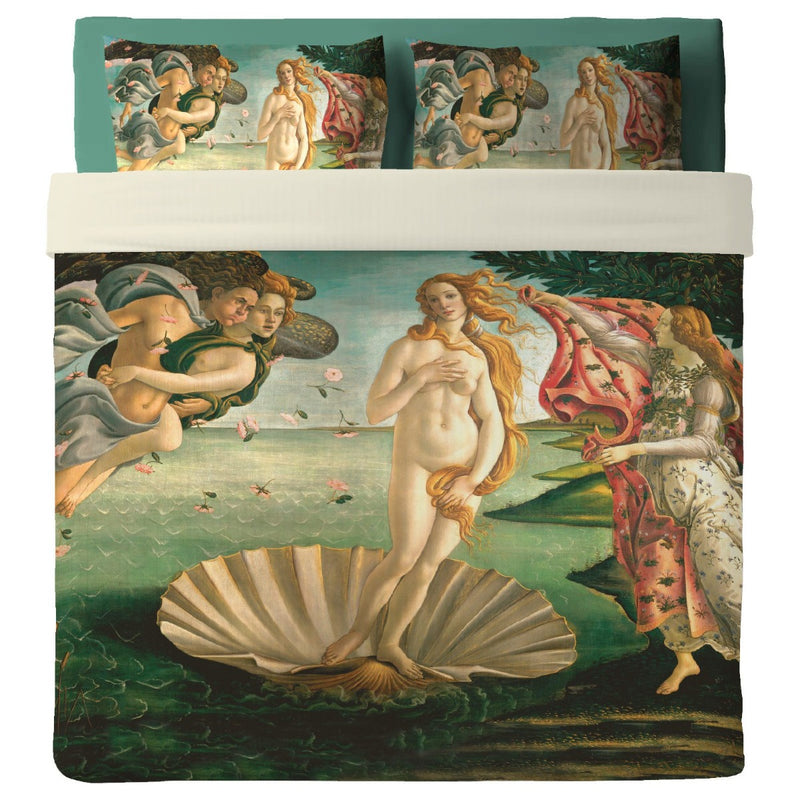Lenzuolo Copriletto con federe   Botticelli - Nascita di Venere