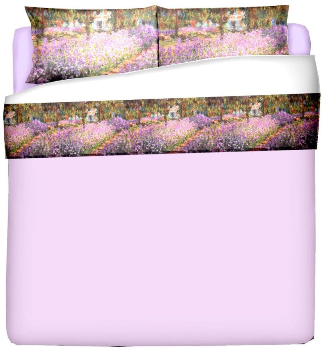 Sheets with pillowcases - Monet-Garden of the artist