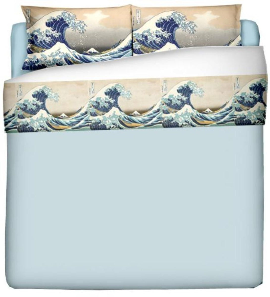 Lenzuola con federe - Hokusai-La grande onda di Kanagawa